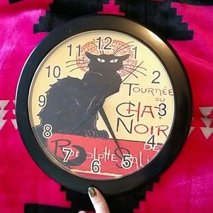 Cat wall clock